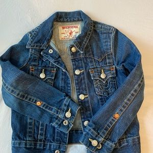 Kids true religion jean jacket.
